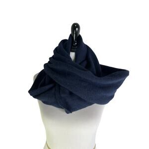Tabitha Webb Circular Scarf Shawn Womens‎ OS Navy Blue Acrylic Wool